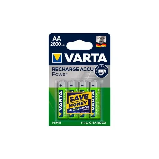 Varta - 4 LR06 AA Rechargeable Batteries 2600mAh - 38657 product image