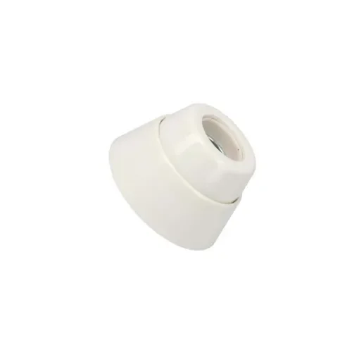 EDM - Porcelain E27 Straight Wall Socket - R44043 product image