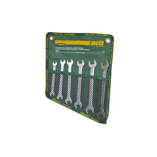 Mota Herramientas - Set of 6 Open-End Wrenches 6-17mm - 39002 product image