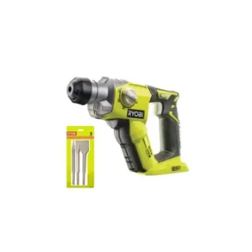 Ryobi - 18V One+ Hammer Drill Pack with 3 SDS+ Chisels - 5133002305-5132004836 product image