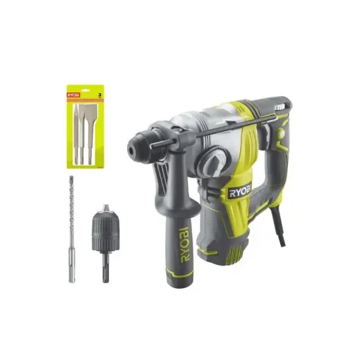 Ryobi - SDSPLUS 800W Hammer Drill with 3 Chisels - 5133004440-5132004836 product image
