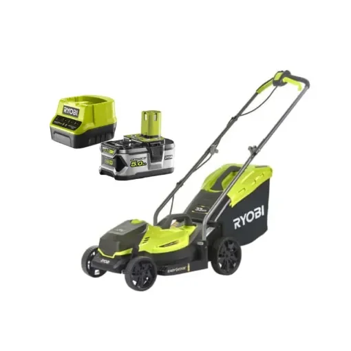Ryobi - 18V One+ Push Mower with 5.0Ah Battery - 5133004305-5133003366 product image