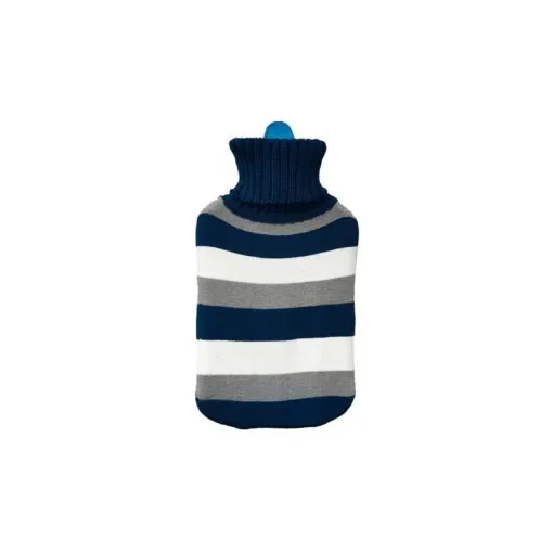 EDM Hot Water Bottle - 2L Blue Stripes - 76772 product image