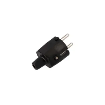 EDM Socket - Black Rubber 16A IP44 - R42003 product image