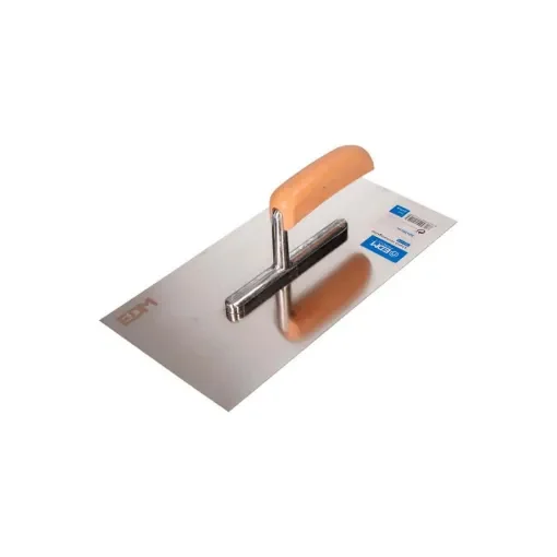 EDM Trowel - Rectangular Wooden Handle - 300mm - 24149 product image
