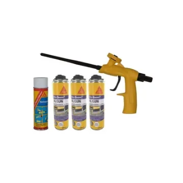 Sika - Expanding Polyurethane Foam Kit 500ml x3 - 548124x3-61841-490407 product image
