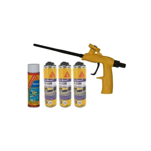Sika - Expanding Polyurethane Foam Kit 500ml x3 - 548124x3-61841-490407 product image