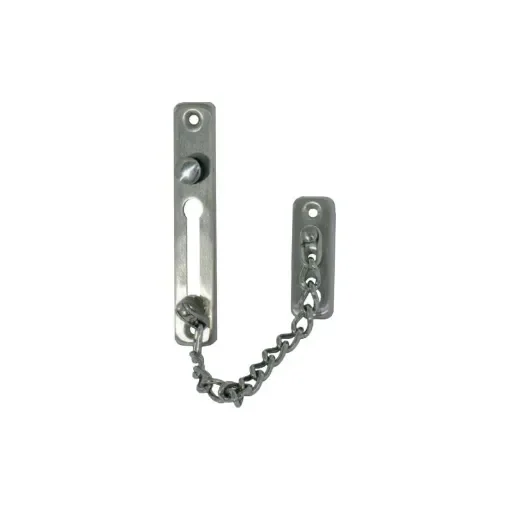 Divers - Door Bolt with Chain - Brushed Stainless Steel - 100116 product image