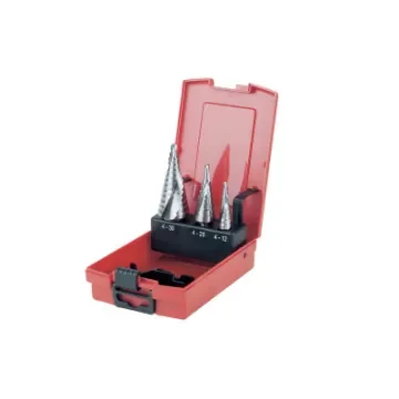 KS TOOLS - HSS Step Drill Set 3 pcs - 330.2210 product image