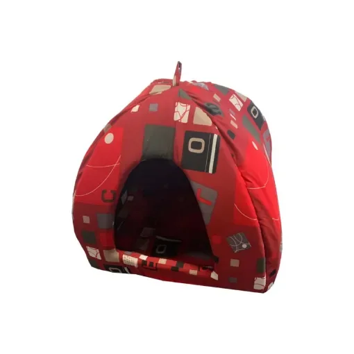 Zolux - Cat Igloo Red with Patterns - 409521RGM product image