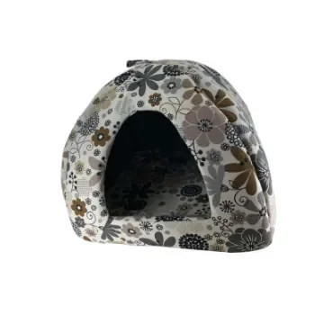 Zolux - Cat Igloo White with Flowers - 409521BLFL product image