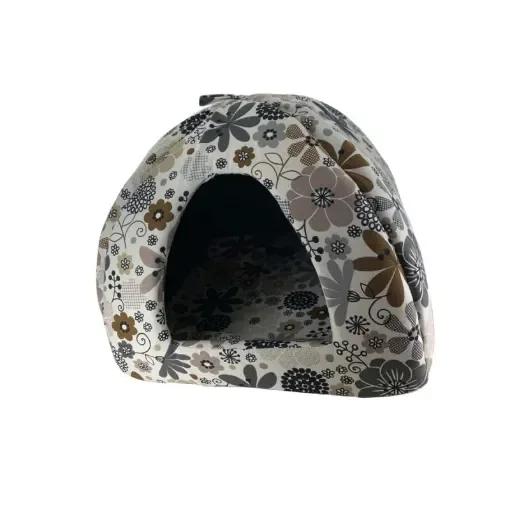 Zolux - Cat Igloo White with Flowers - 409521BLFL product image