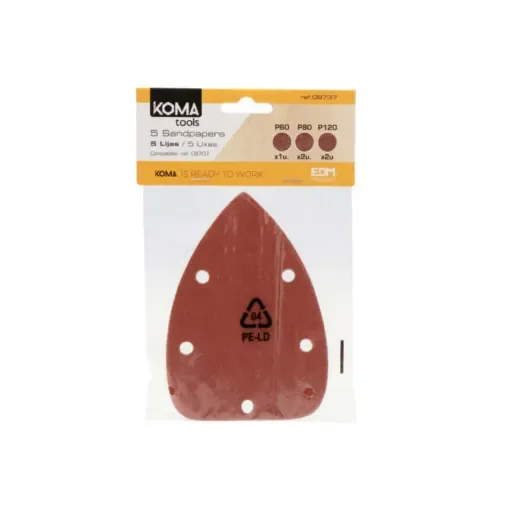 Koma Tools - 5 KOMA Sandpapers for Triangular Sander - 08737 product image
