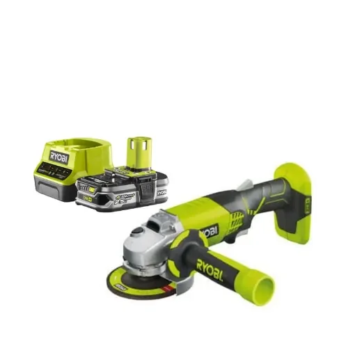 Ryobi - 18V One+ Angle Grinder with Battery & Charger - 5133001903-5133003359 product image
