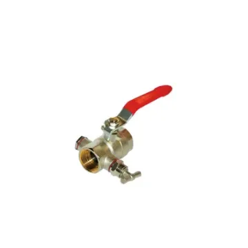SFERACO - Brass Ball Valve With Drain 3/4" F.F - 82183 E product image