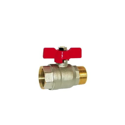 SFERACO - Brass Ball Valve Butterfly Handle 1/2" M.F - 83179 M product image