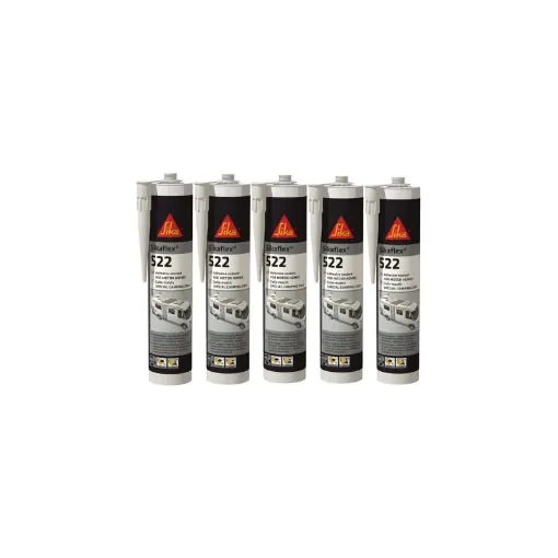 Sika - Pack of 5 Sikaflex 522 Caravan Sealant - White - 634863x5 product image