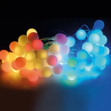 PARTY LIGHTING - Multicolour LED Garland 80 Bulbs - 71157 product image