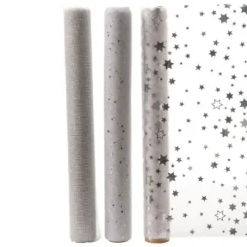 DECORIS - Transparent Organza Table Runner with Glitter - 72021 product image