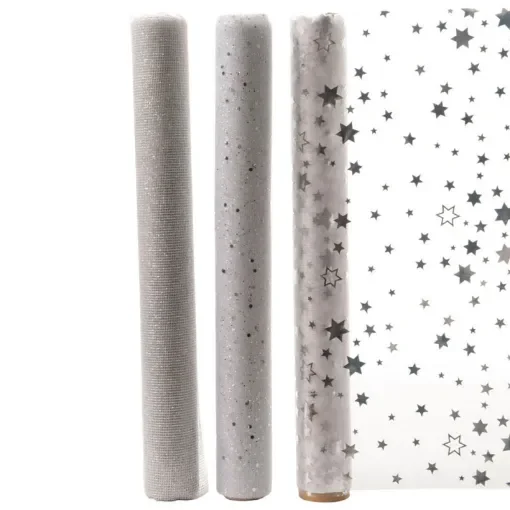 DECORIS - Transparent Organza Table Runner with Glitter - 72021 product image