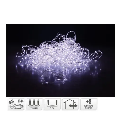 LUMINEO - Soft Wire Garland 400 Cold White LEDs - 72314 product image