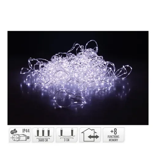 NO DISPONIBLE - Soft Wire Garland 1200 Cold White LEDs - 72316 product image