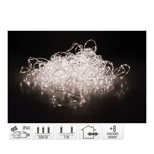 Soft Wire Garland 1200 Warm White LEDs - 72320 product image