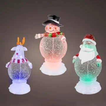 LUMINIEO - Assorted LED Christmas Figures with Batteries - 72460 product image