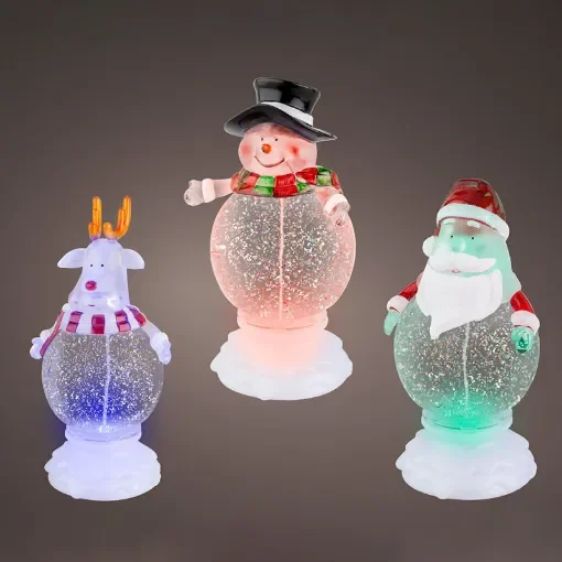 LUMINIEO - Assorted LED Christmas Figures with Batteries - 72460 product image