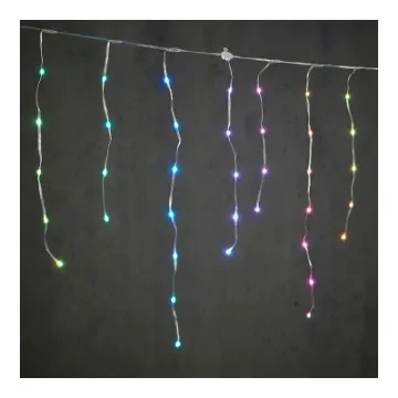 NO DISPONIBLE - Multicoloured Ice Effect Curtain 300x70cm - 72379 product image