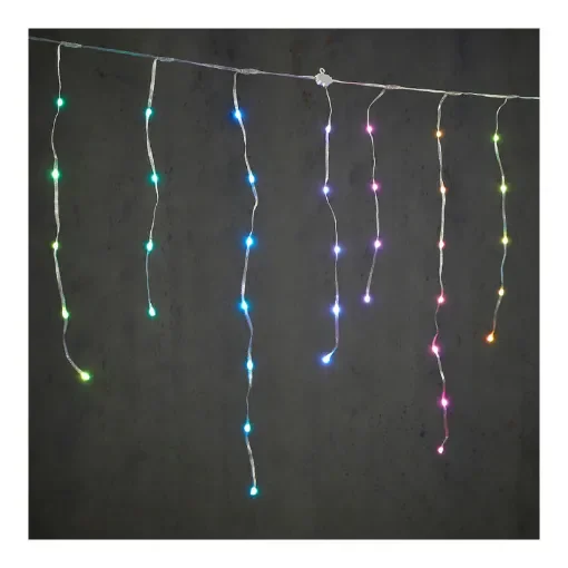 NO DISPONIBLE - Multicoloured Ice Effect Curtain 300x70cm - 72379 product image
