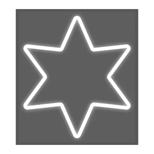 EDM - Star Figure Flexiled 5cm White - 72129 product image