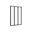 Verriere - Aluminium Glass Wall 3 Panes - Sanded Black - 35-V3-105-123-9005FT-35-3VIT4-32.8-120 product image
