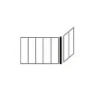 Verriere - Corner Post for Indoor Aluminium Greenhouse - 35-P-123-9005FT product image