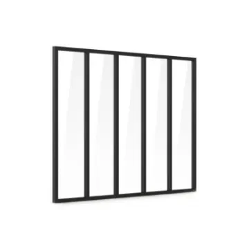 Verriere - Interior Aluminium Glass Wall - 5 Panes - 35-V5-173-123-9005FT product image