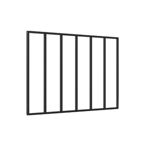 Verriere - Aluminium Glass Frame - Matt Black - 35-V6-207-123-9005FT product image