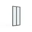Verriere - Interior Aluminium Glass Partition - 2 Frosted Panes - 35-V2-71-123-9005FT-35-2VIT4D-32.8-120 product image