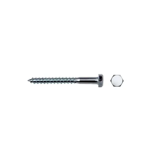 Celo - Semi-threaded Screws 6x50mm Zinc-Plated - 17047 product image