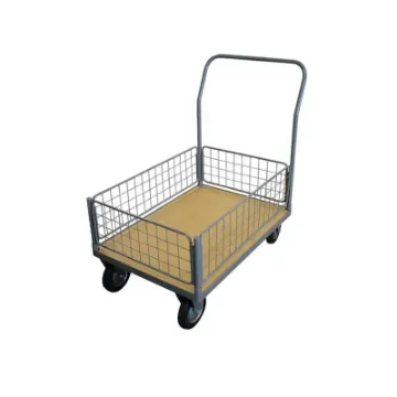 Divers_SM - Wooden Handling Trolley with 4 Low Shelves - WPG50I product image
