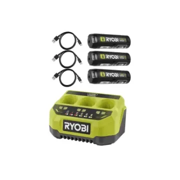 Ryobi - 4V Sequential Charger with 3 Batteries - 5133006180-5133006224x3 product image