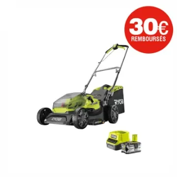 Ryobi - 18V One+ Push Mower with 4.0Ah Battery - RY18LM37A-140 product image