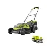 Ryobi - 18V One+ Push Mower with 4.0Ah Battery - RY18LM37A-140 product image