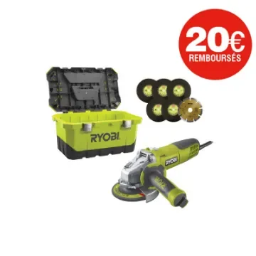 Ryobi - 1010W Angle Grinder 125mm - 5133004303-ODRété24 product image