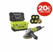 Ryobi - 800W Angle Grinder 125mm with Accessories - 5133003686-ODRété24 product image