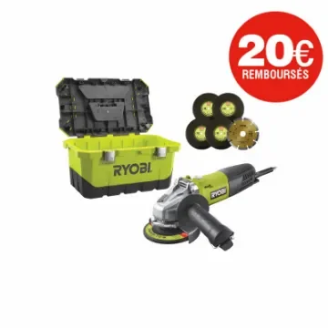 Ryobi - 800W Angle Grinder 125mm with Accessories - 5133003686-ODRété24 product image