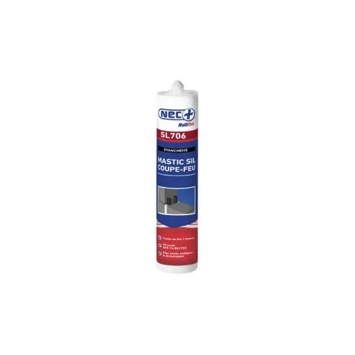 NEC+ - Firestop Sealant SL706 Black 310ml x5 - NECSILFEUNOIRx5 product image