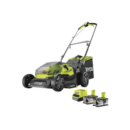Ryobi - 18V One+ Push Mower with 2 Batteries - RY18LM37A-240 product image