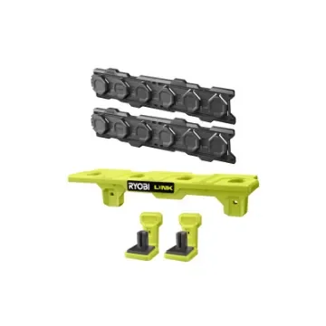 Ryobi - LINK 2 Wall Rails & Battery Shelf - 5132006076-5132006425-5132006371x2 product image