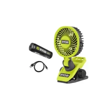 Ryobi - 4V Clip Fan with Battery & USB Cable - 5133006130-5133006224 product image