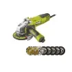 Ryobi - 800W 125mm Angle Grinder Pack with 8 Discs - 5133002622-5132003149 product image